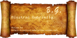 Bisztrai Gabriella névjegykártya